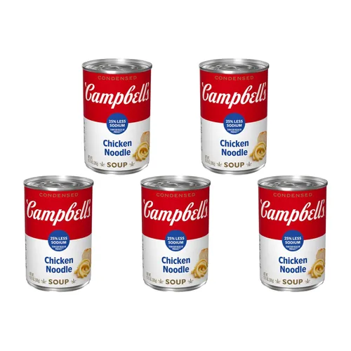 Vista 13 de Sopa condensada de fideos con pollo saludable para el corazón Campbell's, lata de 10.75 oz