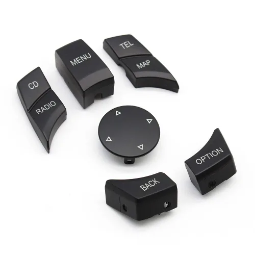 Vista 3 de Botón multimedia del botón del controlador iDrive CIC para BMW Negro, 6 unidades para BMW 1' E81 E82 E88/3' E90 E92 E93/5' E60 E61/6' E63 E64/X1