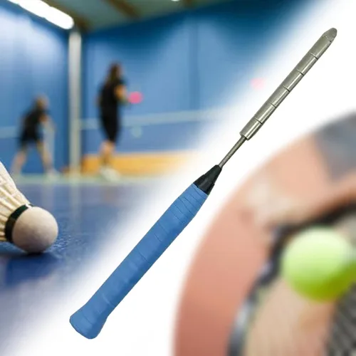 Vista 7 de DYNWAVE Bádminton Trainer - Raqueta de bádminton Swing Trainer Pole Práctica de acero inoxidable Bloque de peso Varilla de Bádminton Raqueta