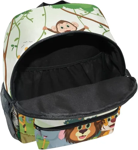 Vista 4 de Mochilas para niños, Animal Mono, Pequeño, Mochilas Daypack