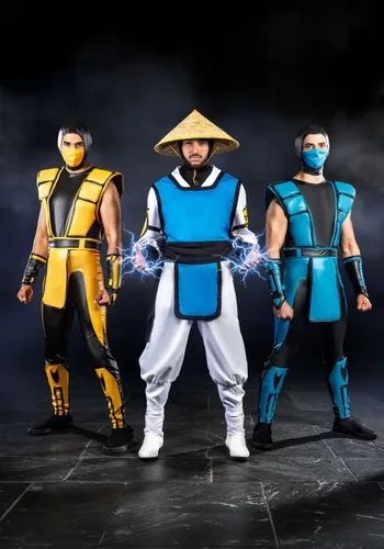 Vista 12 de Disfraz de Raiden para Hombre de Mortal Kombat Multicolor