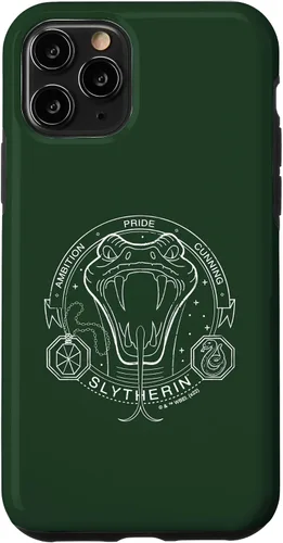 Vista 27 de iPhone 16 Harry Potter Slytherin Line Art Snake Symbol Case
