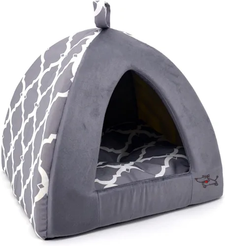 Vista 5 de Best Pet Supplies - Tienda de campaña para mascotas con cama suave para perros y gatos