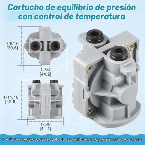 Vista 2 de Dreyoo - Cartucho de equilibrio de presión de 2 piezas y conjunto de vástago de válvula
