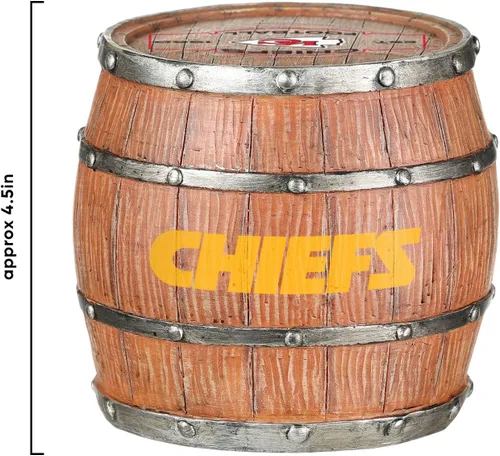Vista 121 de FOCO NFL Team Logo 5-Pack Barrel Beverage Drink Coaster Set