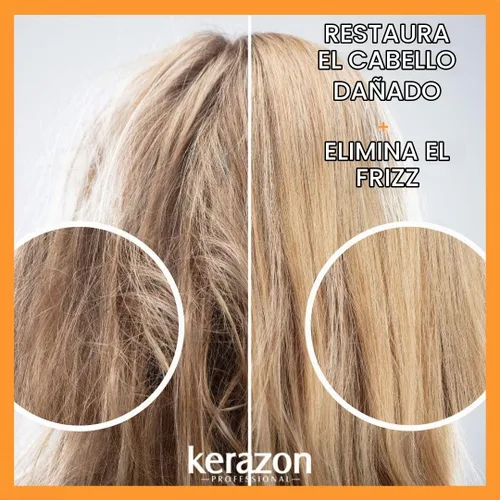 Vista 4 de Kerazon Paquete de cuidado de queratina seguro para el color anti encrespamiento sin sulfato
