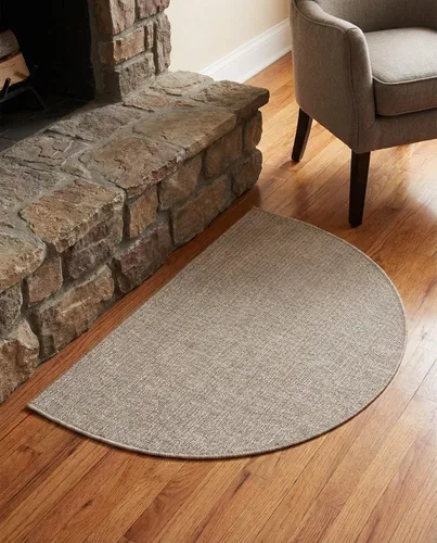 Vista 3 de Rugs.com Outdoor Solid Collection - Alfombra de pelo plano beige de 2 x 3 pulgadas, perfecta para entradas, cocinas, rincones de desayuno, piezas