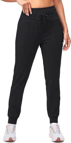 Vista 2 de G Gradual Pantalones deportivos con forro polar para mujer, de cintura alta, resistentes al agua, térmicos, para invierno, correr, senderismo