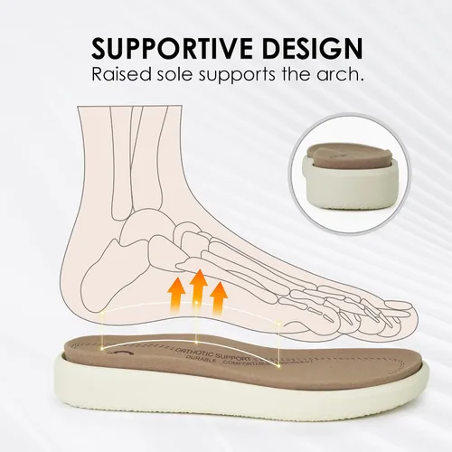 Vista 4 de ORTOREX Sandalias ortopédicas para caminar con soporte de arco para mujer - Sandalias cómodas