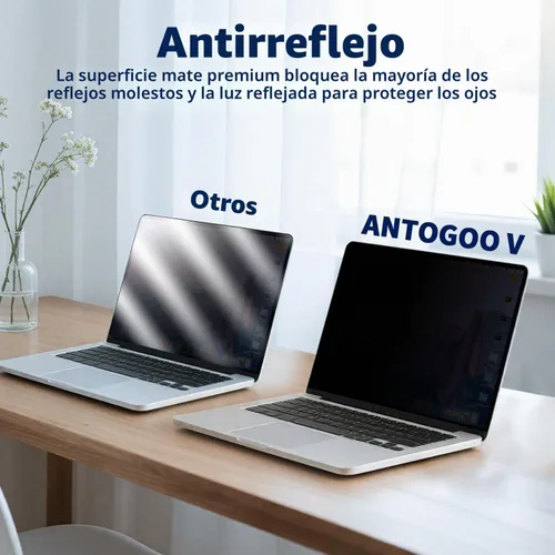 Vista 3 de Pantalla magnética de privacidad para MacBook Pro de 13 pulgadas (2016, 2017, 2018, 2019, 2020, 2021, 2022, M1, M2), pantalla de privacidad mate