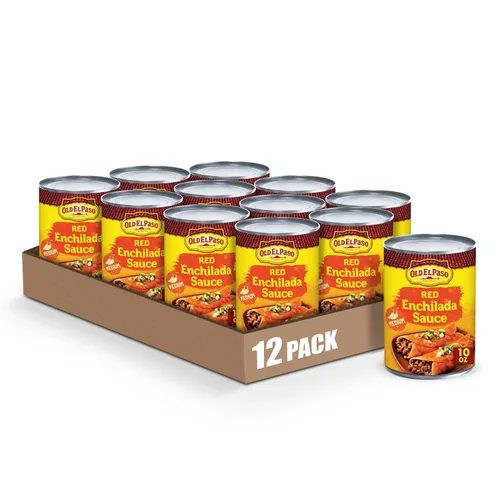 Vista 14 de Old El Paso, Salsa de enchilada roja media, Preparación de comidas, 10 onzas (Paquete de 12)