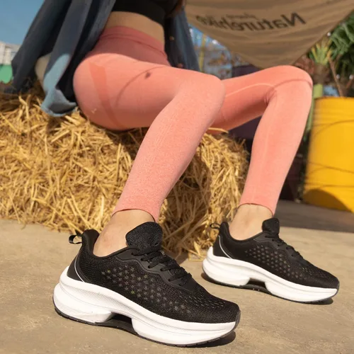 Vista 3 de Tenis deportivos antideslizantes para mujer, cómodos para caminar