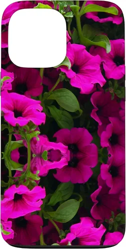 Vista 23 de iPhone 16 Purple Petunia Floral Cool Garden Plant Flower Gardener Gift Case