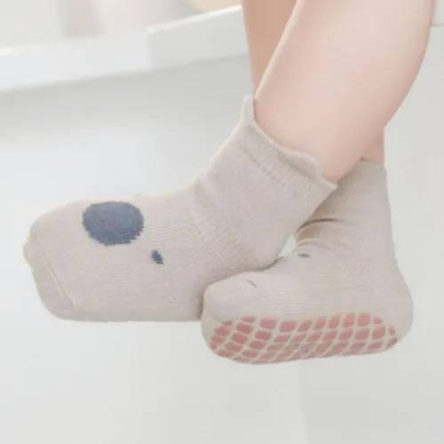 Vista 2 de Calcetines antideslizantes para recién nacidos, calcetines antideslizantes para bebés, niñas y niños, 10 pares