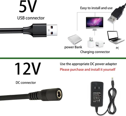 Vista 5 de MDee Tira de luces LED COB de 4000 K, color blanco natural, alimentada por USB, 5 V, cinta de luces LED flexibles con conector USB CRI 90+ 800 LM/m