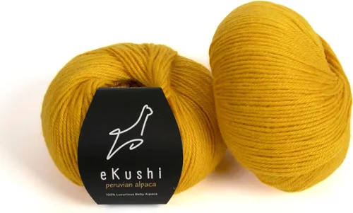 Vista 23 de 100% Hilo de Alpaca Baby para Tejer y Ganchillo - 1 Cono de Hilo Premium DK - Ligero, Hipoalergénico y Térmico Hecho en Perú - Ideal para Proyectos