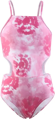 Vista 26 de Trajes de baño de una pieza para niñas, traje de baño de arcoíris a rayas Cruz con volantes de bandera americana