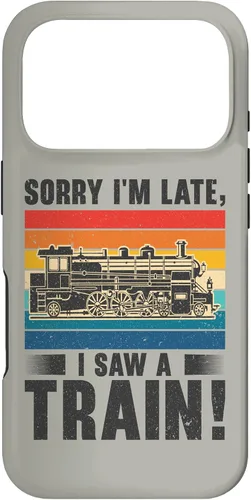 Vista 29 de Funda para iPhone 13 Pro Max Train Railroad Locomotora de tren de vapor para motor Trainspotting
