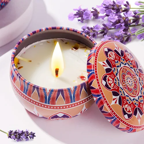 Vista 8 de Paquete de 24 velas perfumadas de regalo, regalos de novia para invitados de inauguración de la casa, regalos de fiesta de cumpleaños para adultos