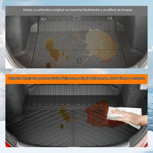 Vista 3 de powoq Alfombrilla de Maletero Compatible con Honda Civic Hatchback 2022-2026 Forro de Carga TPE Forro de Maletero Alfombrilla de Carga Reemplazo