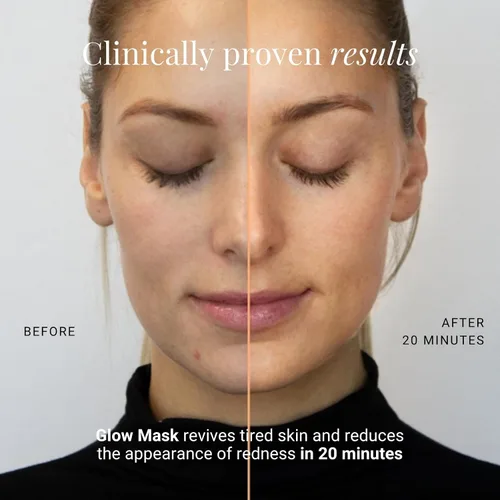 Vista 5 de G.M. COLLIN Máscara brillante Mascarilla revitalizante infundida con vitaminas y extracto de Camu Camu Reduce la apariencia de enrojecimiento