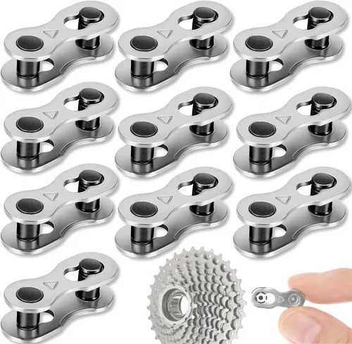 Vista 13 de Cadena de bicicleta de 6/7/8 velocidades 1/2" x 3/32" 116 eslabones Cadena BMX Cadena de bicicleta de 7 velocidades Cadena de 8 velocidades Cadena