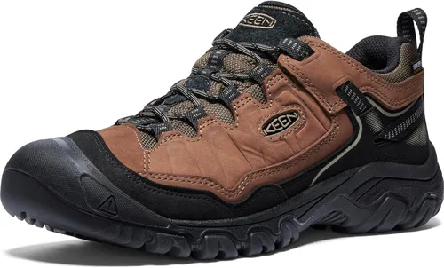 Vista 12 de KEEN Targhee 4 - Zapatos de senderismo impermeables para hombre Tortuga marina/nuez tostada