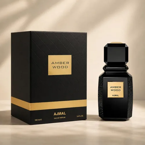 Vista 2 de Ajmal Madera ámbar para EDP unisex, 3.4 onzas - Hecho en Dubai