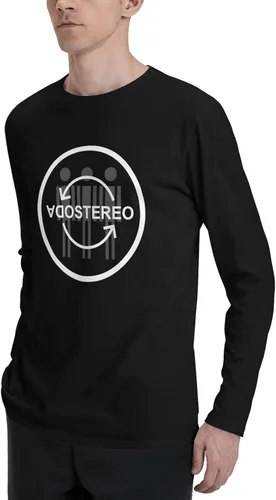 Vista 5 de Soda Stereo Logo Long Sleeve Men's Fall Casual Crew Neck Pullover