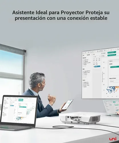 Vista 6 de uni - Cable USB C a HDMI de 3 pies 4K a 60 Hz, MacBook Pro tipo C a TV HDMI USB tipo C a HDMI, cable trenzado, Thunderbolt 3/4, MacBook Air
