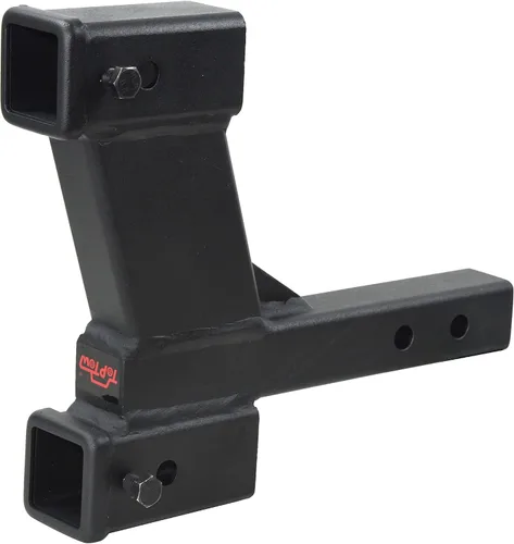 Vista 11 de TOPTOW 64121 - Elevador de extensión de enganche de remolque receptor de 2 pulgadas con elevación/caída de 2 pulgadas, vástago sólido, capacidad