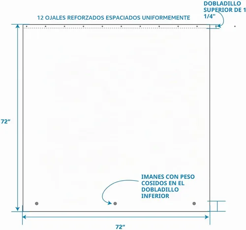 Vista 2 de InterDesign PEVA calibre 3 forro de cortina de ducha – resistente al moho, última intervensión de PVC, 100% poliéster, Transparente, Estándar