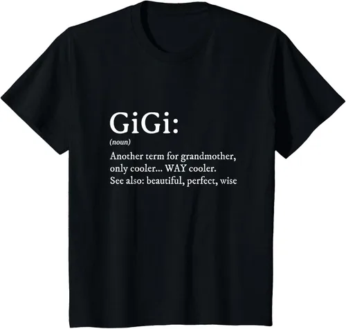 Vista 46 de Gigi Definition - Camiseta de regalo para abuela, cumpleaños y abuela, Negro