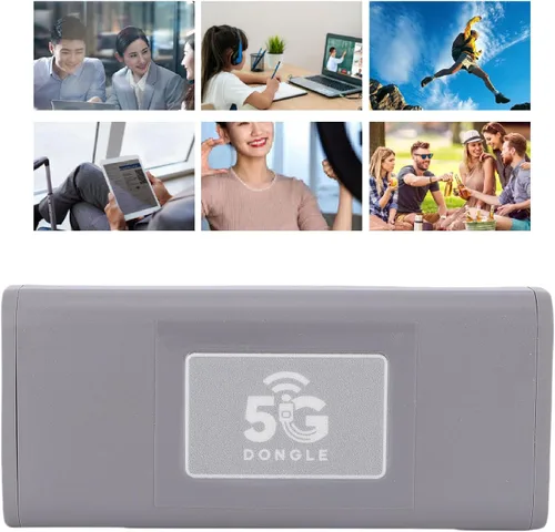 Vista 5 de Jectse 5G USB Modem, 2.5Gbps High Speed Portable Mobile Hotspot Router with Built in Antenna for Gaming Video Streaming Worldwide