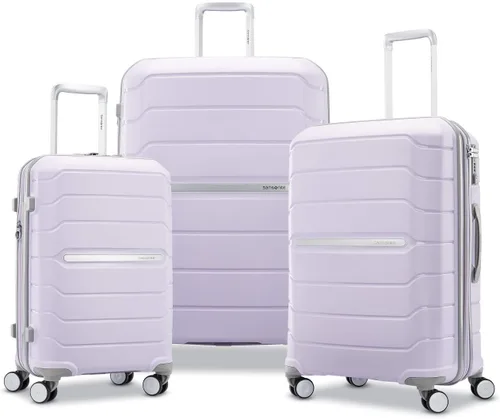 Vista 7 de Samsonite Freeform Maleta rígida, expandible con ruedas dobles giratorias, Lila