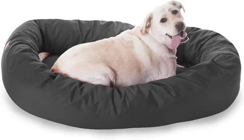 Vista 8 de Majestic Pet Products - Cama en forma de bagel para perro, color caqui, 32 pulgadas
