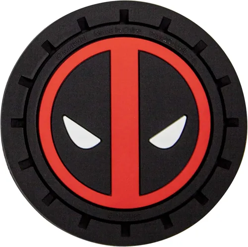Vista 5 de Plasticolor 001965R01 Marvel Comics Deadpool - Portavasos para auto, camión, SUV, paquete de 2