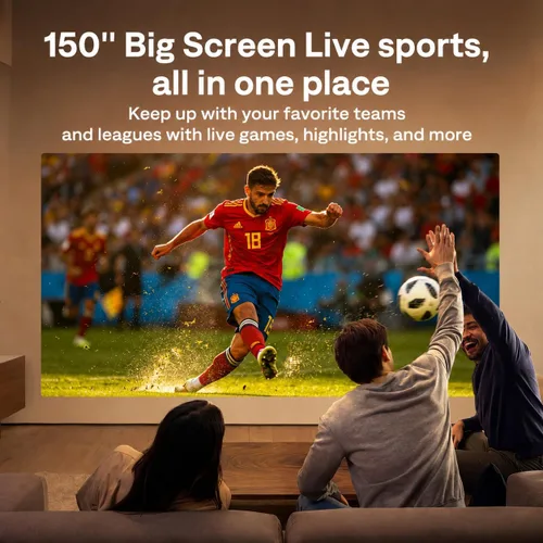 Vista 14 de Aurzen Roku TV D1R Cube - Proyector inteligente para exteriores con WiFi