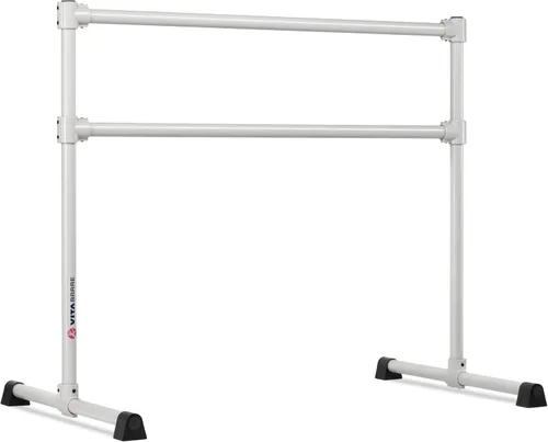 Vista 13 de VITA Barre - Barra de ballet doble portátil independiente, extrema, acero Altura fija, fabricada en Estados Unidos, equipo de ejercicio en casa