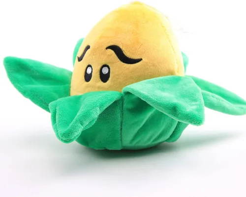 Vista 5 de Plantas de peluche de peluche, figuras de muñeca de peluche, regalo de cumpleaños para niños (maíz)