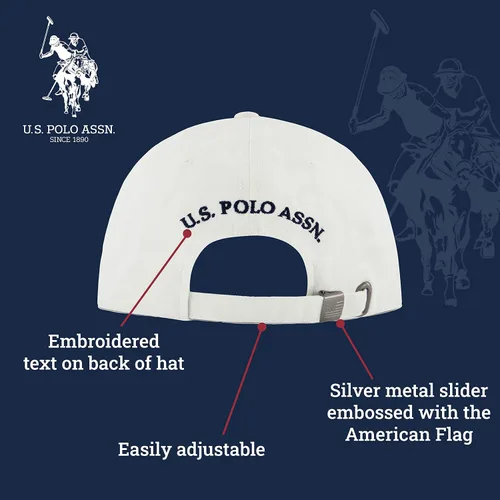 Vista 5 de US Polo Assn Small Pony Logo Baseball Hat Washed Twill Cotton Adjustable Cap