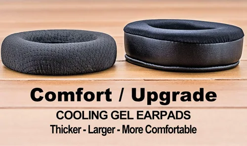 Vista 4 de Arctis Pro - Almohadillas de gel refrescante compatibles con Arctis Pro Wireless, Arctis 7, Arctis5, Arctis3, Arctis1, Arctis 9X, cojín híbrido