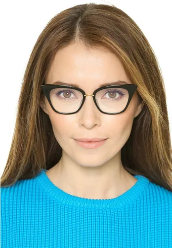 Vista 5 de Lente clara del marco de las gafas de la moda de la MOD del ojo del gato para mujer