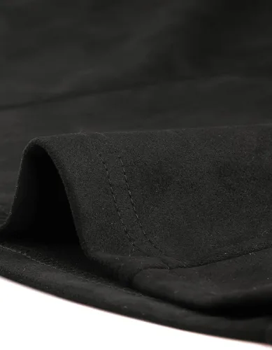 Vista 5 de Allegra K Gabardina vintage de gamuza sintética para mujer, con cinturón y cinturón de un solo pecho