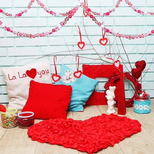 Vista 6 de 200 cuentas de madera de amor para el día de San Valentín, cuentas de madera rústicas naturales de granja, cuentas de madera pulidas, espaciador
