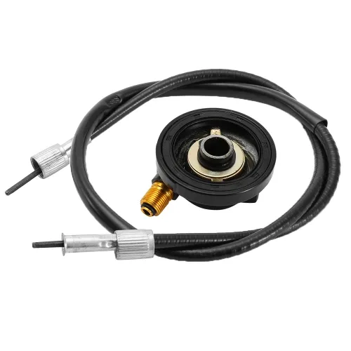 Vista 8 de Engranaje de transmisión del velocímetro de 0.472 in con cable de 39.4 pulgadas, kit de línea de engranajes de transmisión del velocímetro