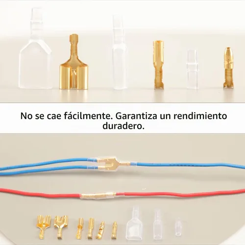 Vista 7 de Feggizuli 320 piezas de conectores de alambre de bala doble, conectores de terminal de bala macho y hembra de 3,9 mm y 3,5 mm con manga aislante