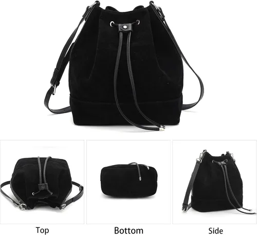 Vista 2 de AFKOMST Bolsas de cubo y monederos para mujer con cordón y 2 correas desmontables