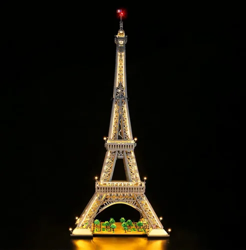 Vista 5 de BrickBling Luz LED para Lego 10307 Torre Eiffel Kit de construcción modelo; luces creativas para la torre Lego Eiffel (ladrillos no incluidos)