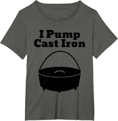 Vista 80 de I Pump - Camiseta de hierro fundido para cocinar al horno holandés